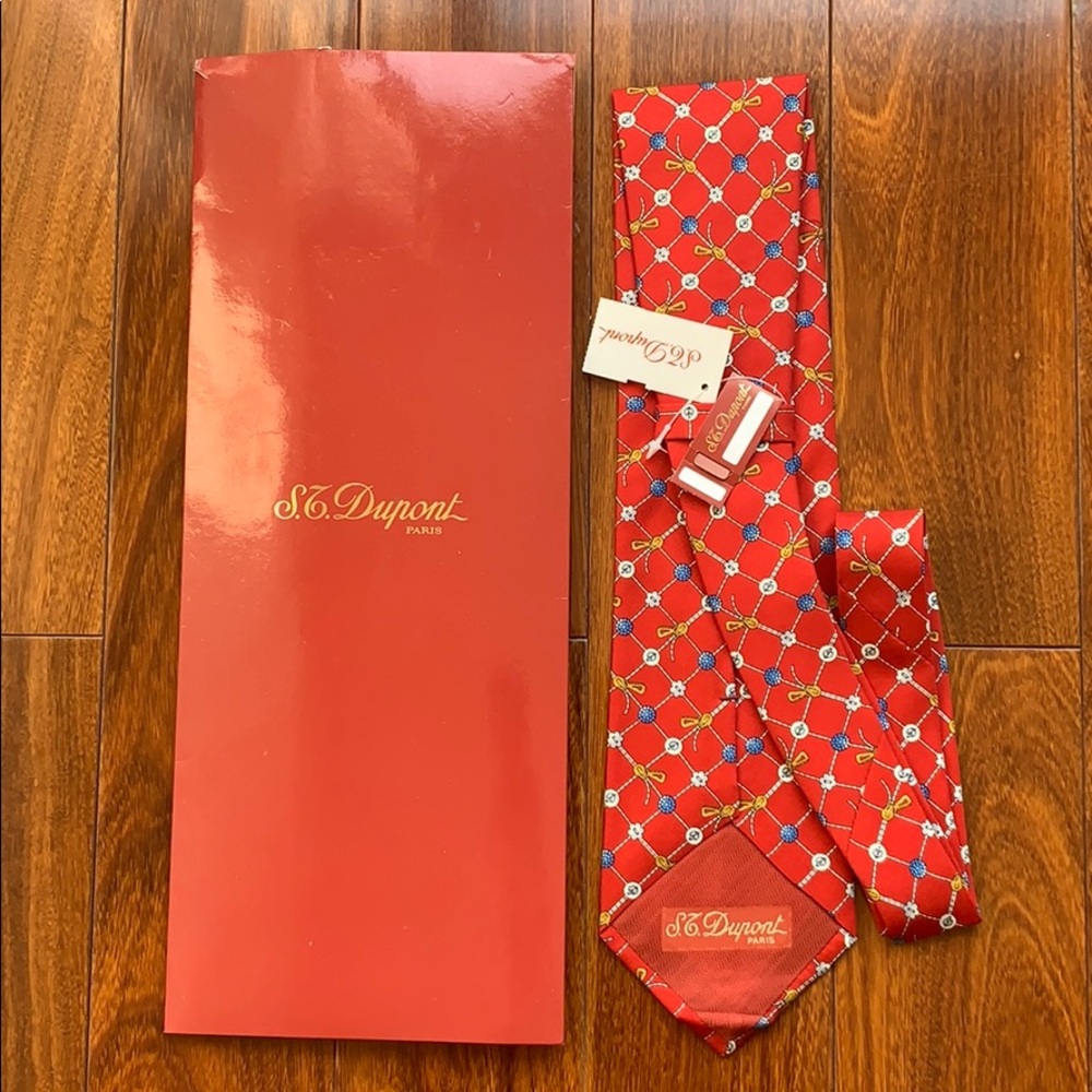 NWT St. Dupont Silk Tie